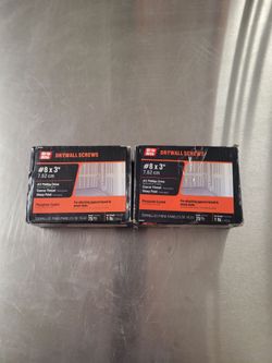 Grip-Rite Drywall Screws #8×3" (2 lbs)