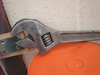 15" large antique crescent wrench