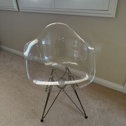 Clear Chair Like New 