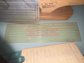 vintage IBM Flowcharting Template (Form X20-8020) with Origjnal Sleeve
