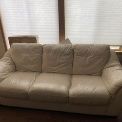 Free Three Seat Leather Sofa