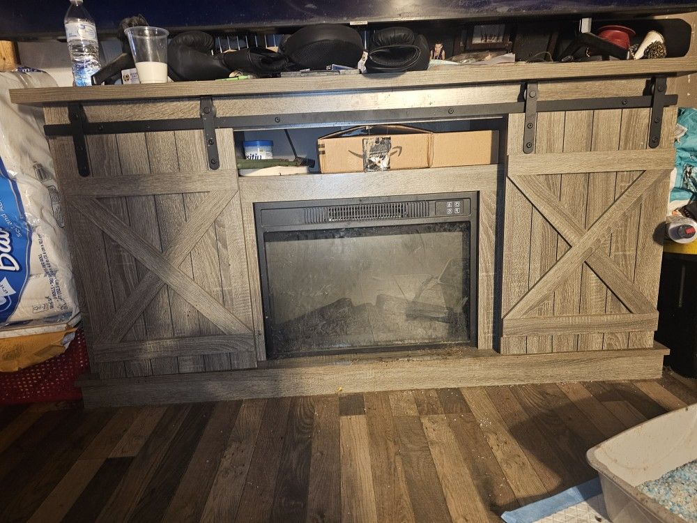 TV Stand With Fireplace Insert
