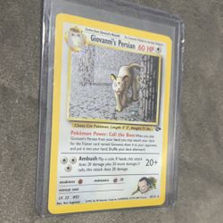 Giovanni's Persian Pokemon Trading Card base set holo