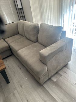 Living spaces sectional sofa.