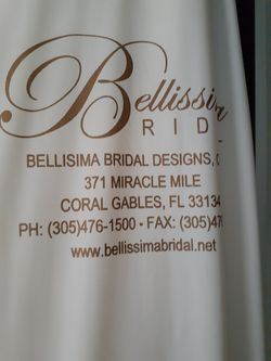 Wedding dress in off white Size 8