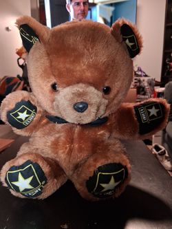 Official US Army Teddy Bear Plush Brown Military Collectible Star LogoDescription:Official licensed U.S. Army commemorative plush teddy bear. This sof