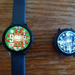 Two Samsung Galaxy Watch Active 2's