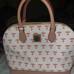 Dooney & Bourke Tennessee Volunteers Zip Satchel Purse 