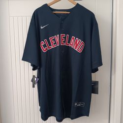Men's Cleveland Guardians Nike Navy Alternate Jersey XXL Standard Fit