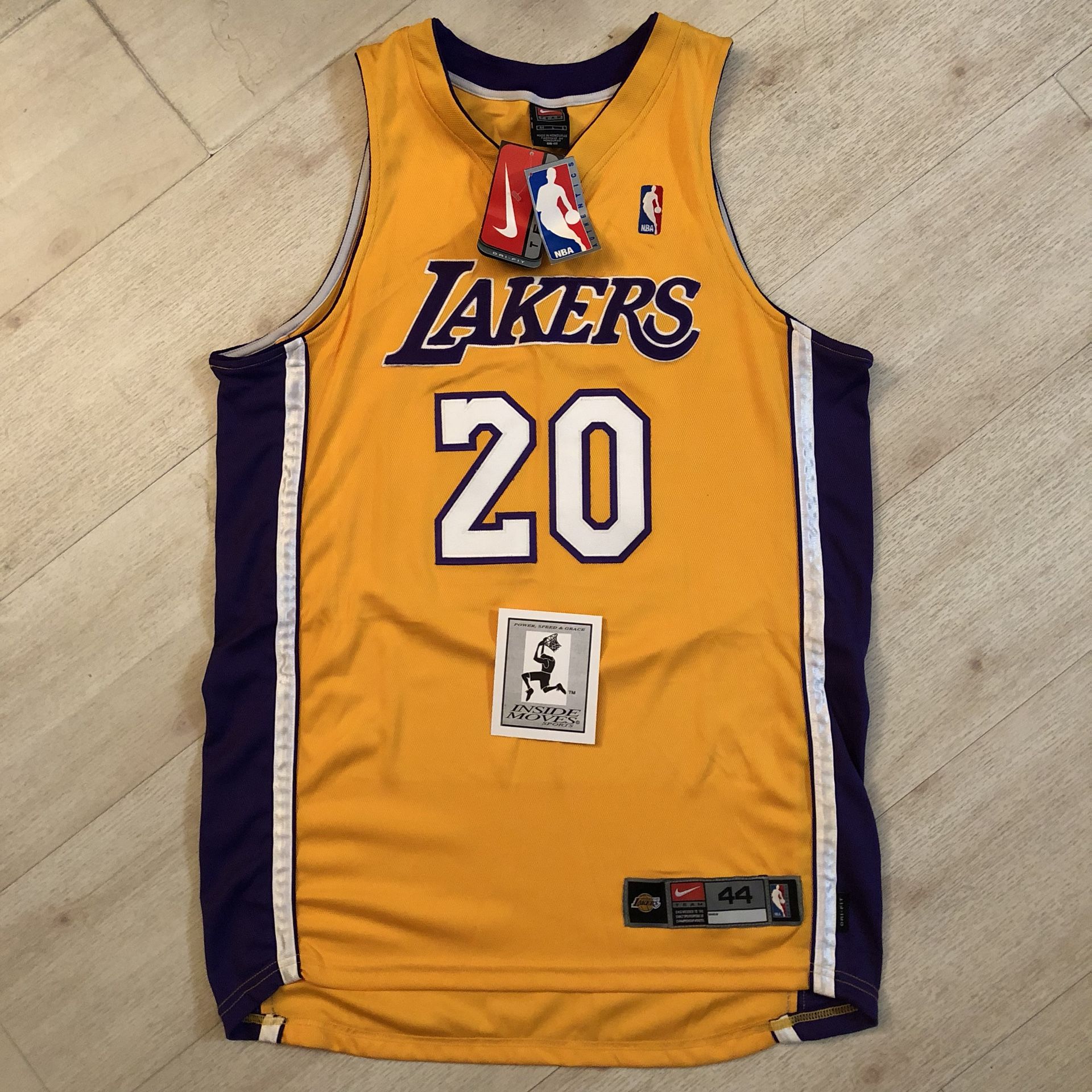 Gary Payton Los Angeles Lakers NBA Jersey 3XL Reebok Gold Purple Kobe Shaq  #20 for Sale in West Dundee, IL - OfferUp