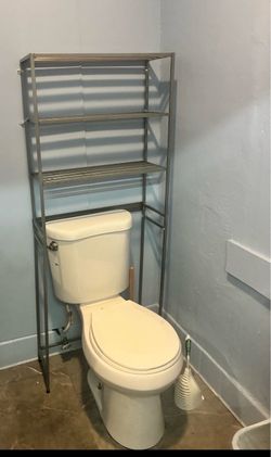 Over-the-Toilet Metal Storage Shelf