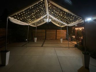 Canopy with twinkle lights