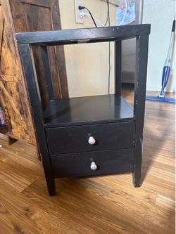 Black nightstand