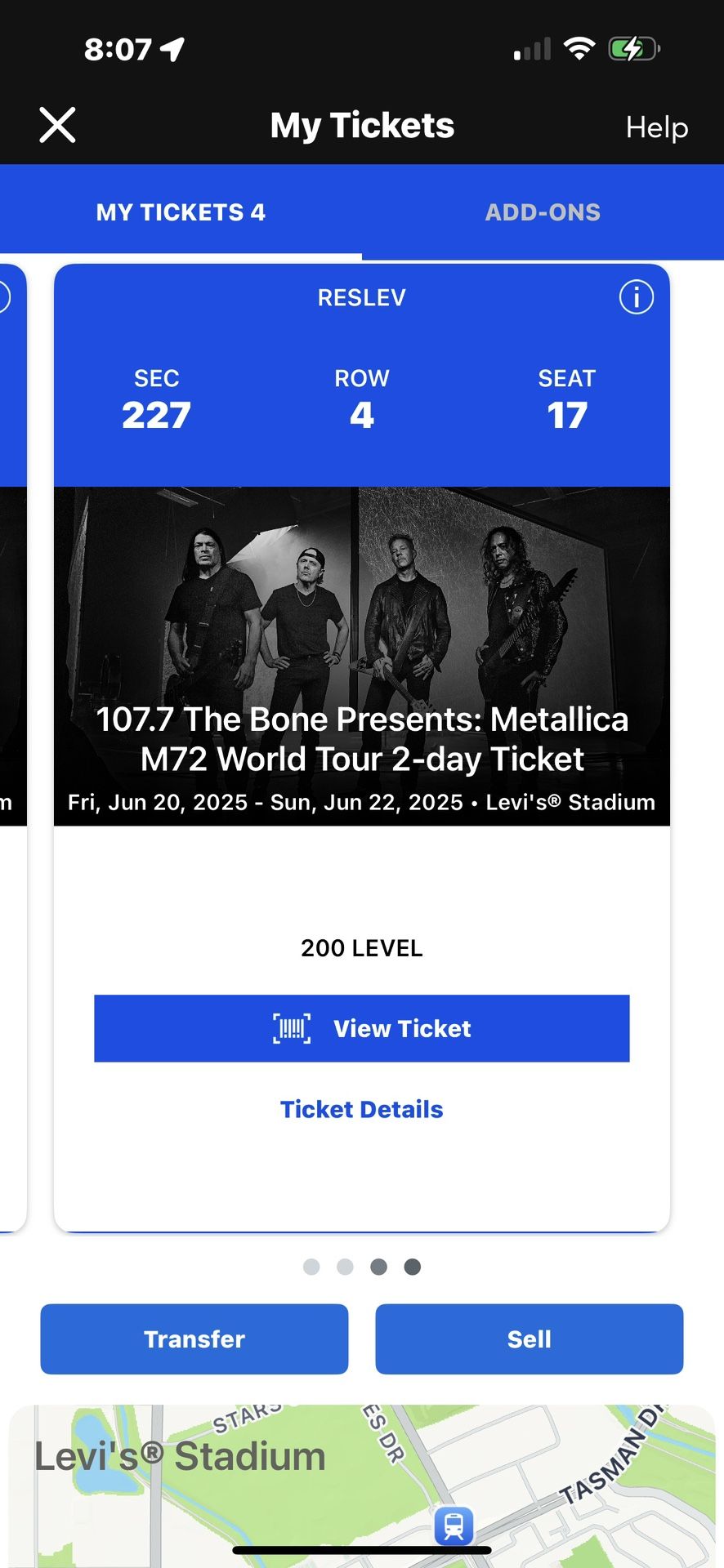 Metallica M72 World Tour 2-day Tickets Amazing Seats!
