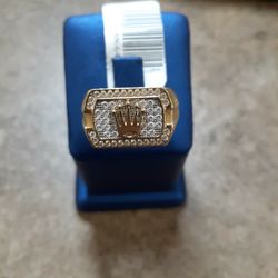 ROLEX RING 14K ,9.2GR ,SIZE 9