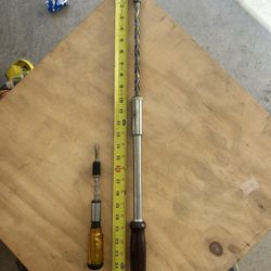 Stanley "Yankee" Spiral Ratchet Screwdriver No. 131A + 10" Spiral Ratchet Screwdriver