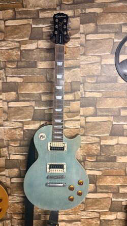 2016 Epiphone Les Paul Traditional Pro II Aqua Blue