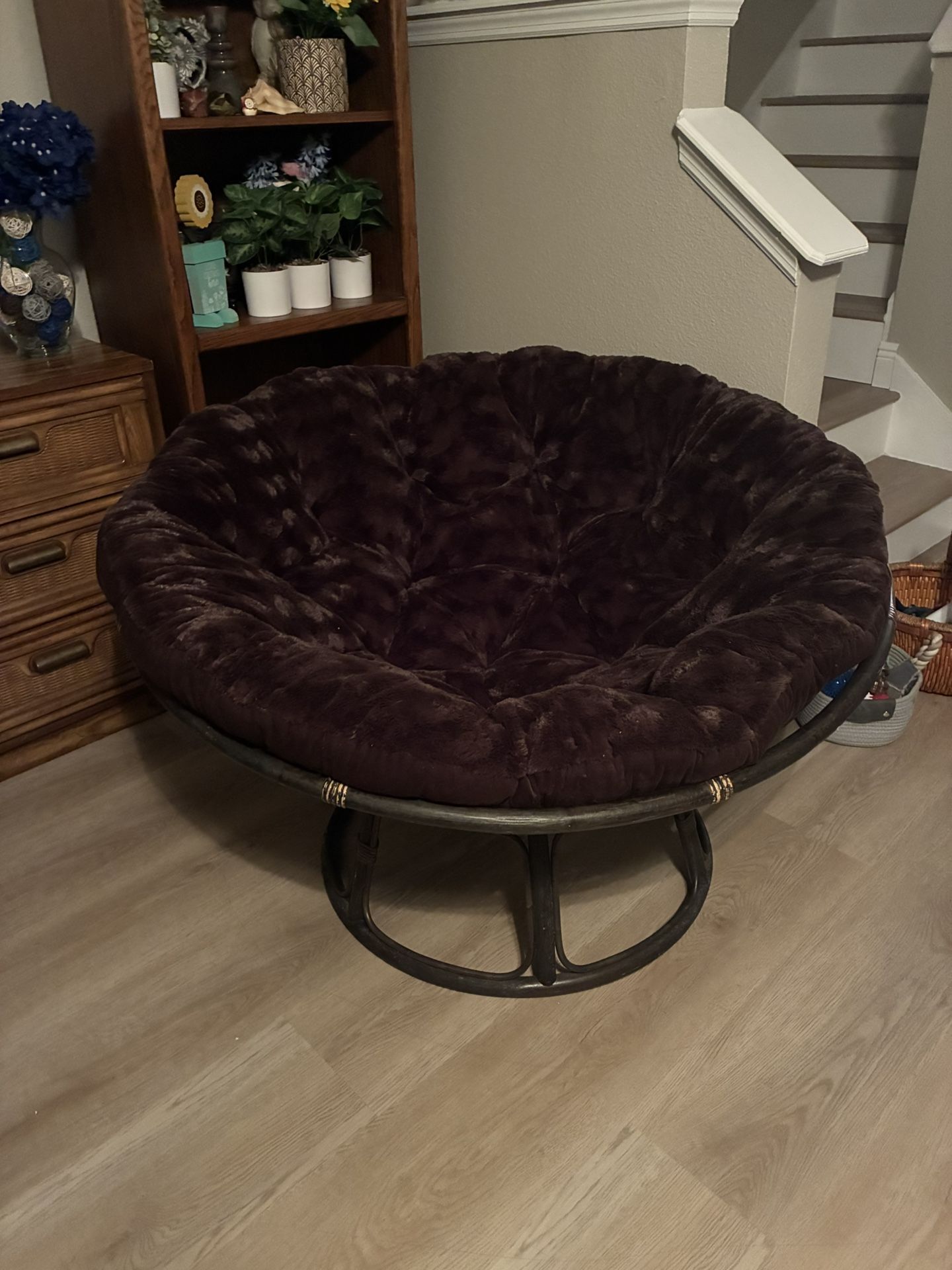 Pier-1 Imports Fuzzy Papasan Chair