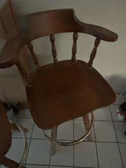 Wood barstools