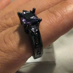 Purple Diamond Ring All Sizes 