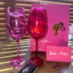 BARBIE WINE GLASSES 