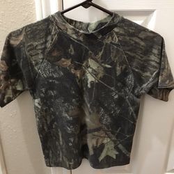 Boys Camouflage Shirt In Camo Shirtsleeve