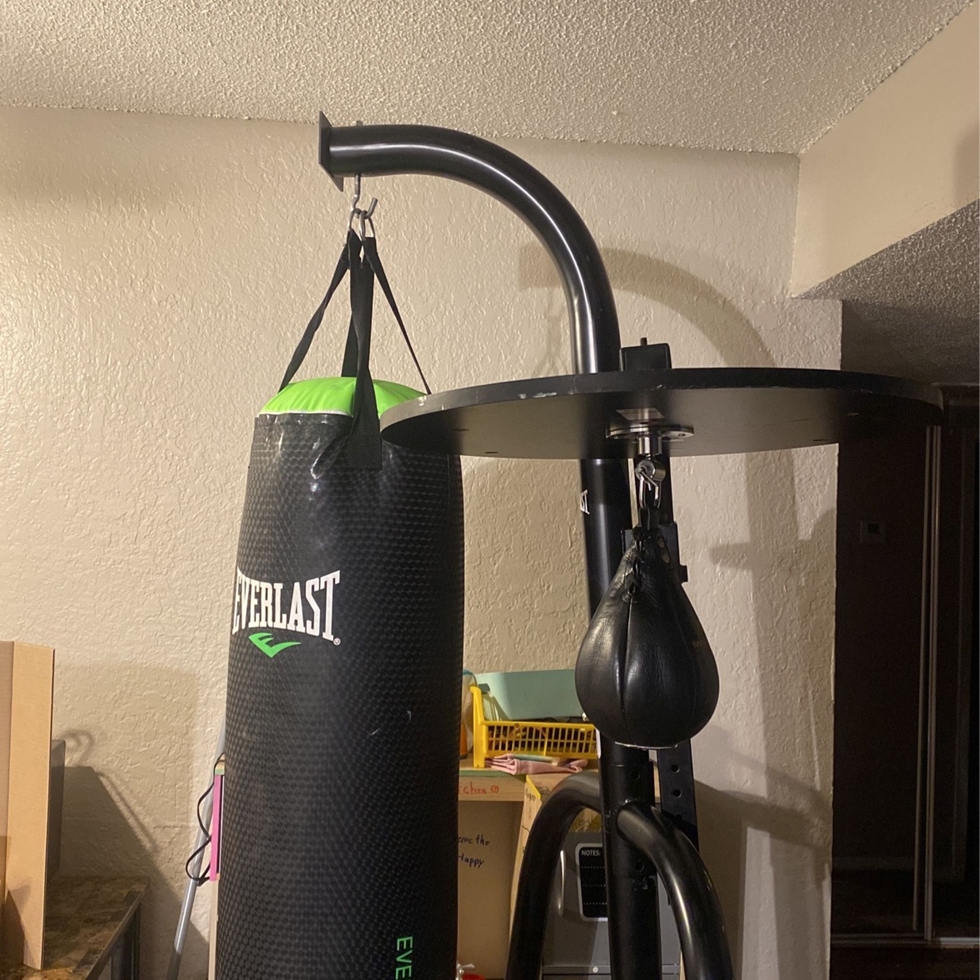 Everlast Punching Bag And Speed Bag