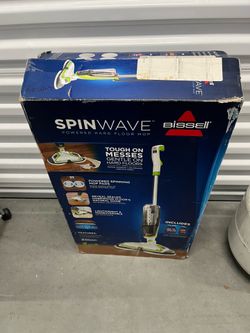 BISSELL SpinWave Hard Floor Spin Mop 2039A 14" Cleaning Path Black