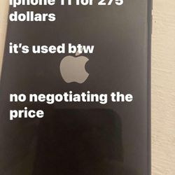 used iphone 11 for 275$ 