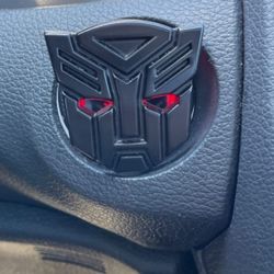 Transformers Decepticon OR Autobot Metal Start Button Cover choose 1.  CHAINS AND CAR BADGES SOLD SEPARATELY 