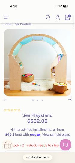 ;;BRAND NEW IN BOX:: Sarah’s silk Waldorf play stand
