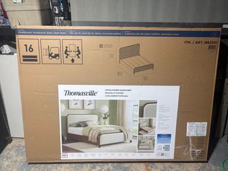 Contemporary Upholstered Queen Bed Frame