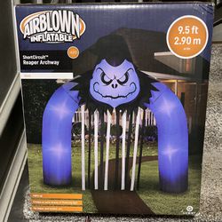 Gemmy inflatable Halloween Archway ShortCircuit Reaper