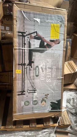 86" Foldable Reformer Pilates Machine with Adjustable Reformer Heights, Pilates Equipment with Music Wire Spings and Jump Boards