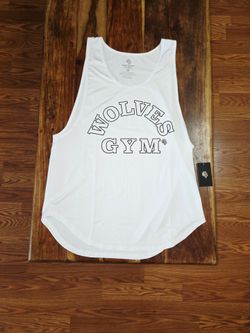 Darc Sport Men's "Dry Wolf" White Tank-Top