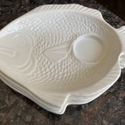 FISH PLATES SET OF 4