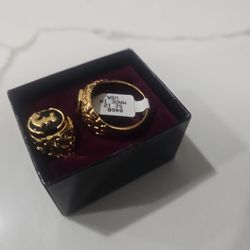 Men NEW Rings 2 In A Box Usa Made Gold Electro 