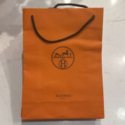 Hermes Shopping Bag 11 x 8 inch