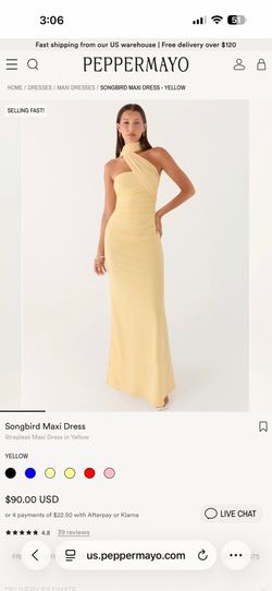 Yellow Pepper Mayo Baby Shower dress