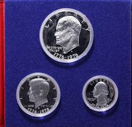 Coin set USA 1976 S. 40 % silver. Proof