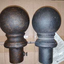 New! Iron Finials ( Comes In Bronze/Pewter