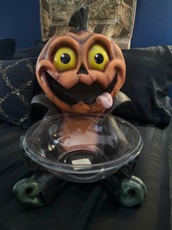 Pumpkin candy holder 2009