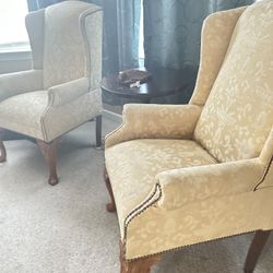 Two Vintage Back Arm Chair- $40 For Both