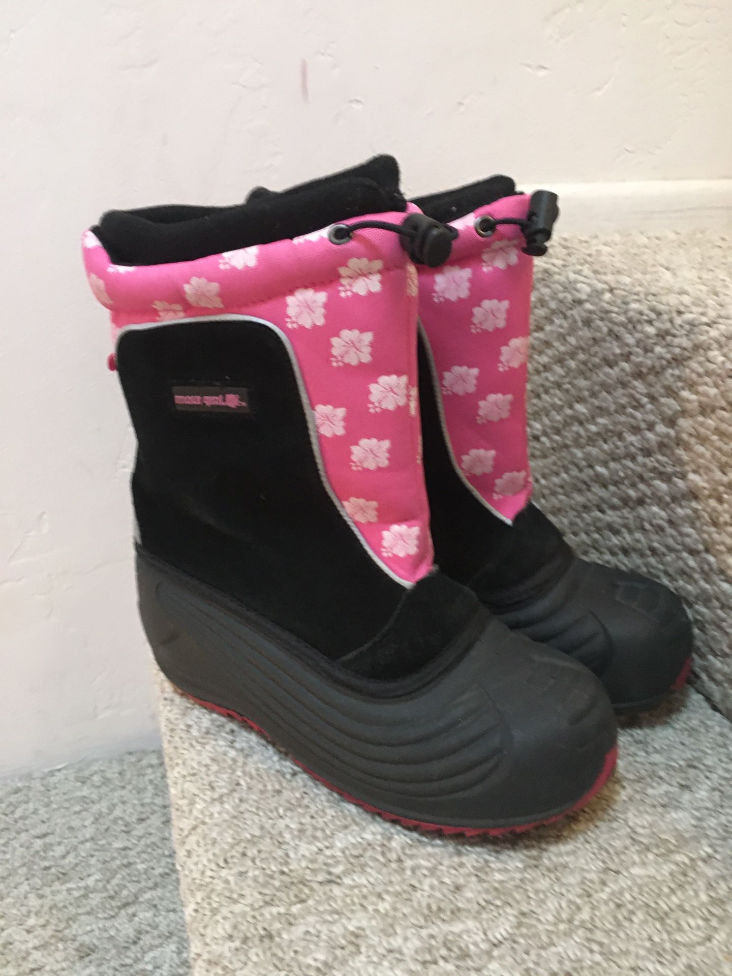 Snow boots, Girls Size 1