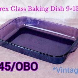 Vintage Violet Pyrex 13×9  Baking Pan