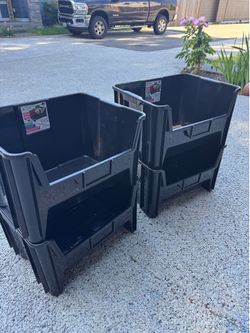 [moving sale] Giant Stacking bins x4