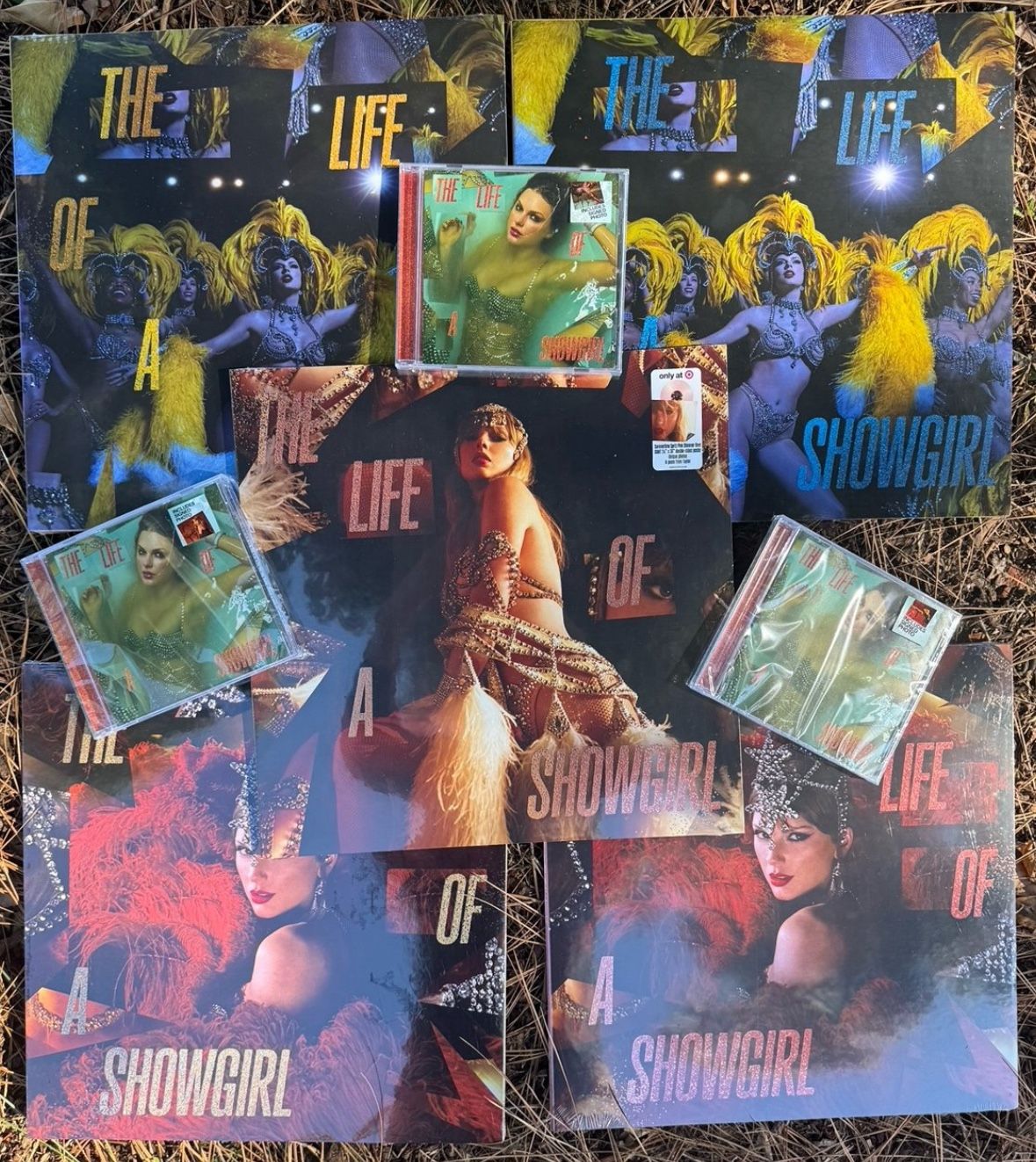 Taylor Swift The Life of a Show Girl 5 Vinyl Variants and 3 Signed CDs (2,3,4)