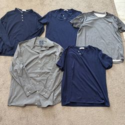 BUNDLE OF FIVE Men’s Shirts and Button Downs