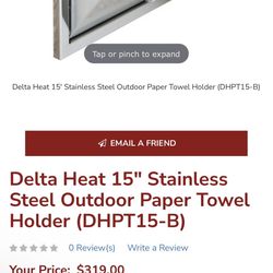 Delta Heat Paper Towel Holder 