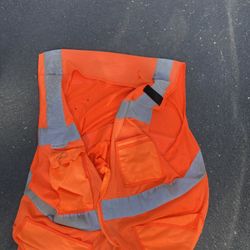 Orange safety vest 